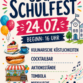 Herzliche Einladung zum Schulfest am 24. Juli Herzliche Einladung zum Schulfest am 24. Juli